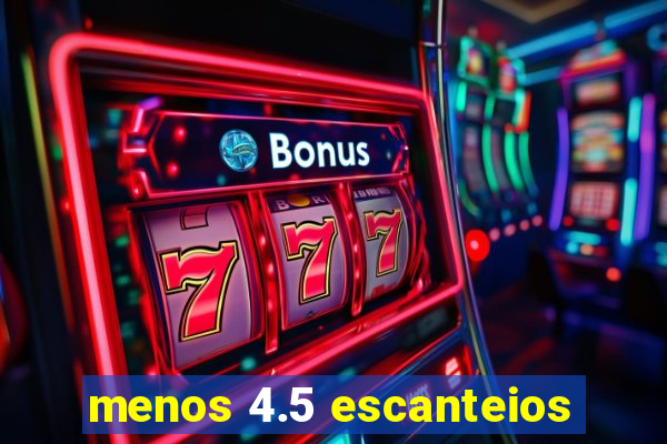 menos 4.5 escanteios